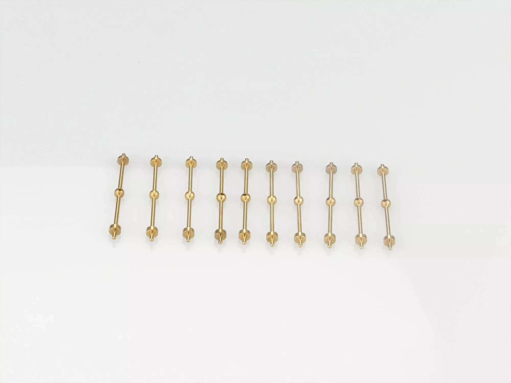 1 Hole Capping Rail Stanchion Brass 32mm