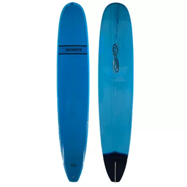 10'6 Infinity Surfboards "Noserider" - Used Big Guy Longboard - Blue