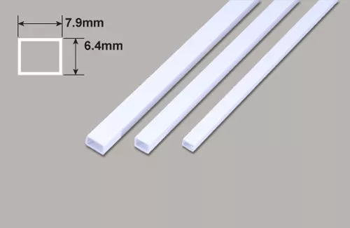 Rectangle Tube - 7.9 x 6.4 x 375mm