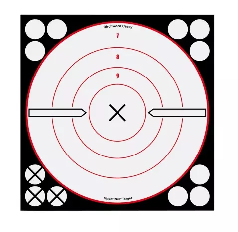 Shoot-N-C 8" White Bulls Eye 6 Pack