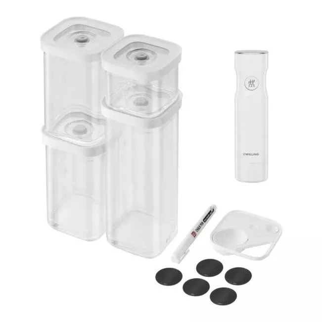 ZWILLING Fresh & Save 7-piece Cube Container Set with Vacuum Pump